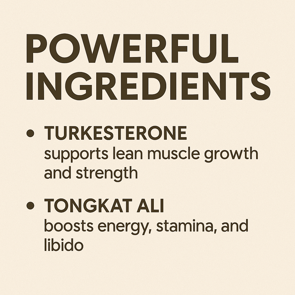 MUDRX™ Testosterone Booster – Turkesterone + Tongkat Ali Blend